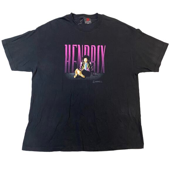 Vintage Jimi Hendrix 2002 Zion Rootswear Double Sided Graphic Tee Size 2XL - Picture 1 of 7